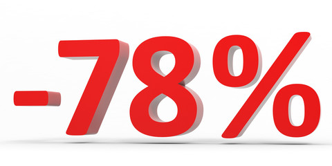 Discount 78 percent off sale.