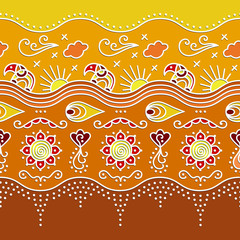 Indian Goa gold pattern 