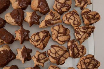 Plätzchen mit Schokolade