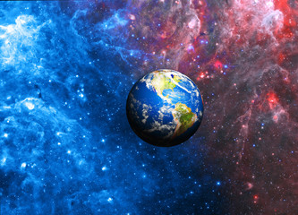 Obraz na płótnie Canvas planet earth deep in space 