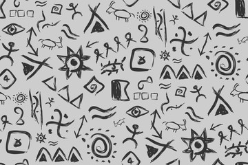 Tribal Seamless Pattern. Ethnic Vector Background