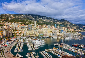 Obraz premium Monaco and Monte Carlo principality, south of France
