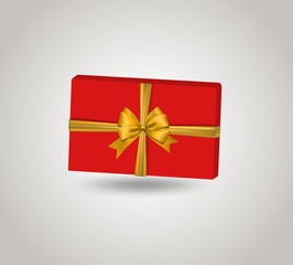 Gift box with ribbon bow
