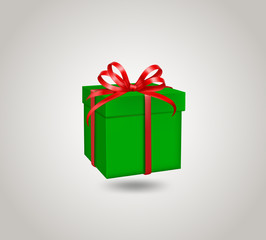 Gift box with ribbon bow