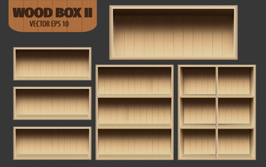 Shelf template work flow layout, diagram, step up options - Vector illustration