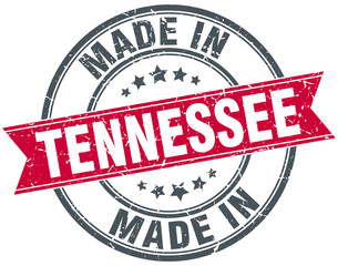 made in Tennessee red round vintage stamp