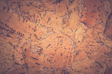 Brown vintage cork board texture background. Empty bulletin Board.