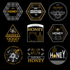 Fototapeta premium Badges and labels design for bee design