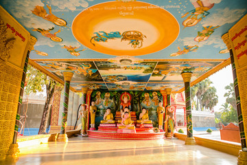Buddha at Sampeau Meas Sampeau Prak Gold and Silver Boat Temple in Kampong Thom