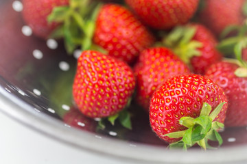 Strawberries (Fragaria) - many vitamins and a little treat, fresh fruit for the fruit salad