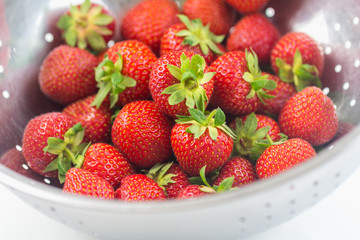 Strawberries (Fragaria) - many vitamins and a little treat, fresh fruit for the fruit salad