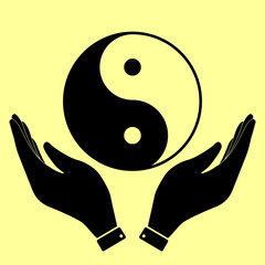 Ying yang symbol of harmony