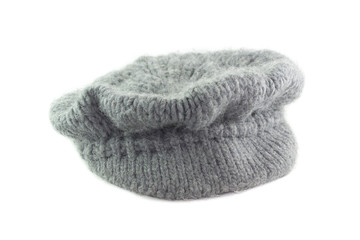 Cappello grigio di lana