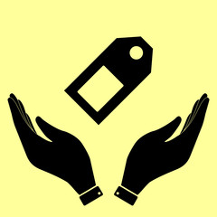 Concept icon with hands