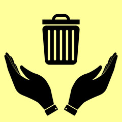 Concept icon with hands