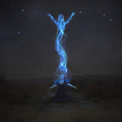 Naklejka premium Rising spirit