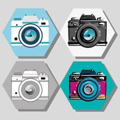 camera icons design 