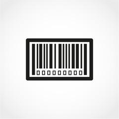 Bar code Icon Isolated on White Background