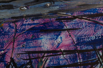 Blue and pink texture of paints