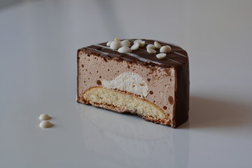 Souffle cake closeup