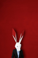 Happy valentines rabbits love story
