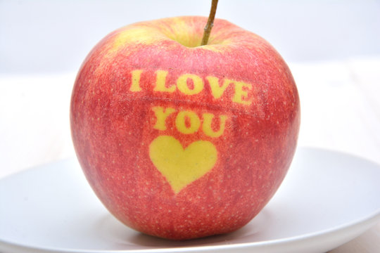 Apple for Valentine's Day