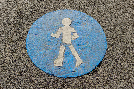 Gehweg Gebotszeichen