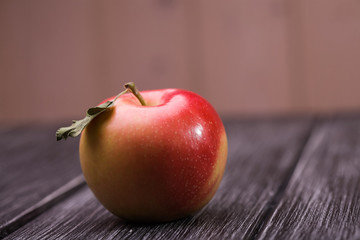 Ripe red yellow apple