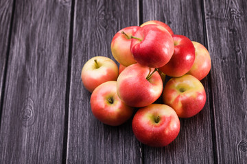 Pile of bright apples