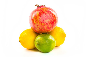 Close up of heap of fruit. Concept of healthy eating and dieting lifestyle