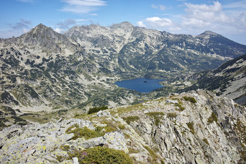 Amazing Panorama to Popovo Lake from Dzhano peak, Pirin mountain, Bulgaria