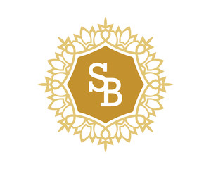 SB initial royal letter logo