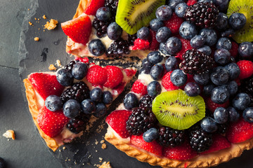 Homemade Key Lime Fruit Tart