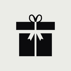 Gift box with a ribbon icon