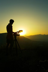 Filming in Nature / Film Maker in Nature / Travel Camera