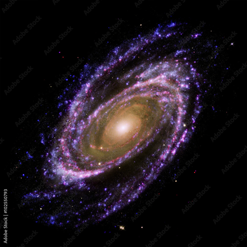 Wall mural view image of galaxy system isolated elements of this image furnished by nasa