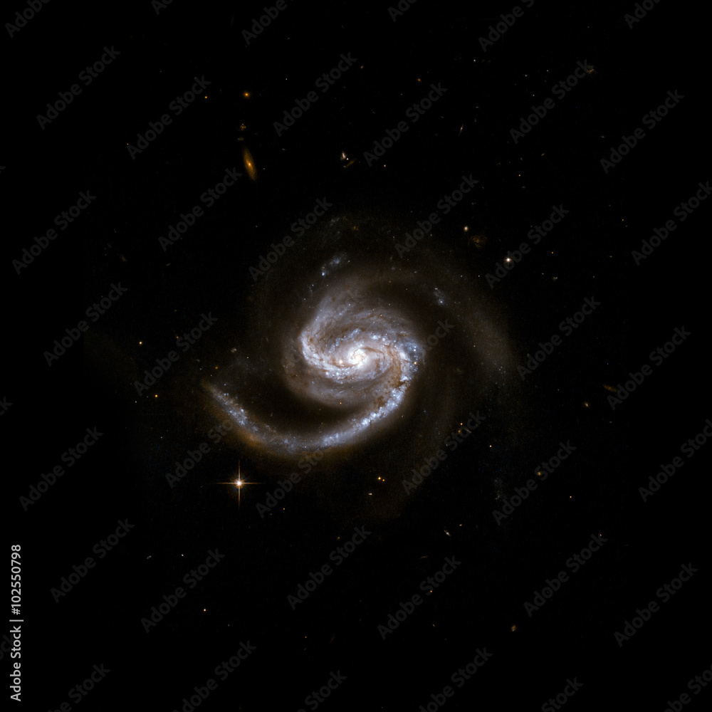 Wall mural view image of galaxy system isolated elements of this image furnished by nasa