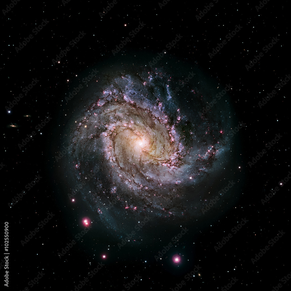 Wall mural view image of galaxy system isolated elements of this image furnished by nasa