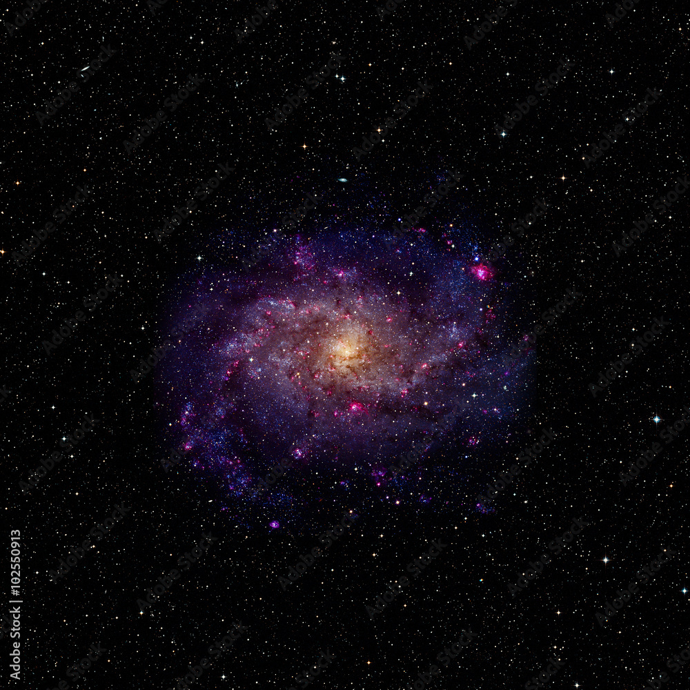 Wall mural view image of galaxy system isolated elements of this image furnished by nasa