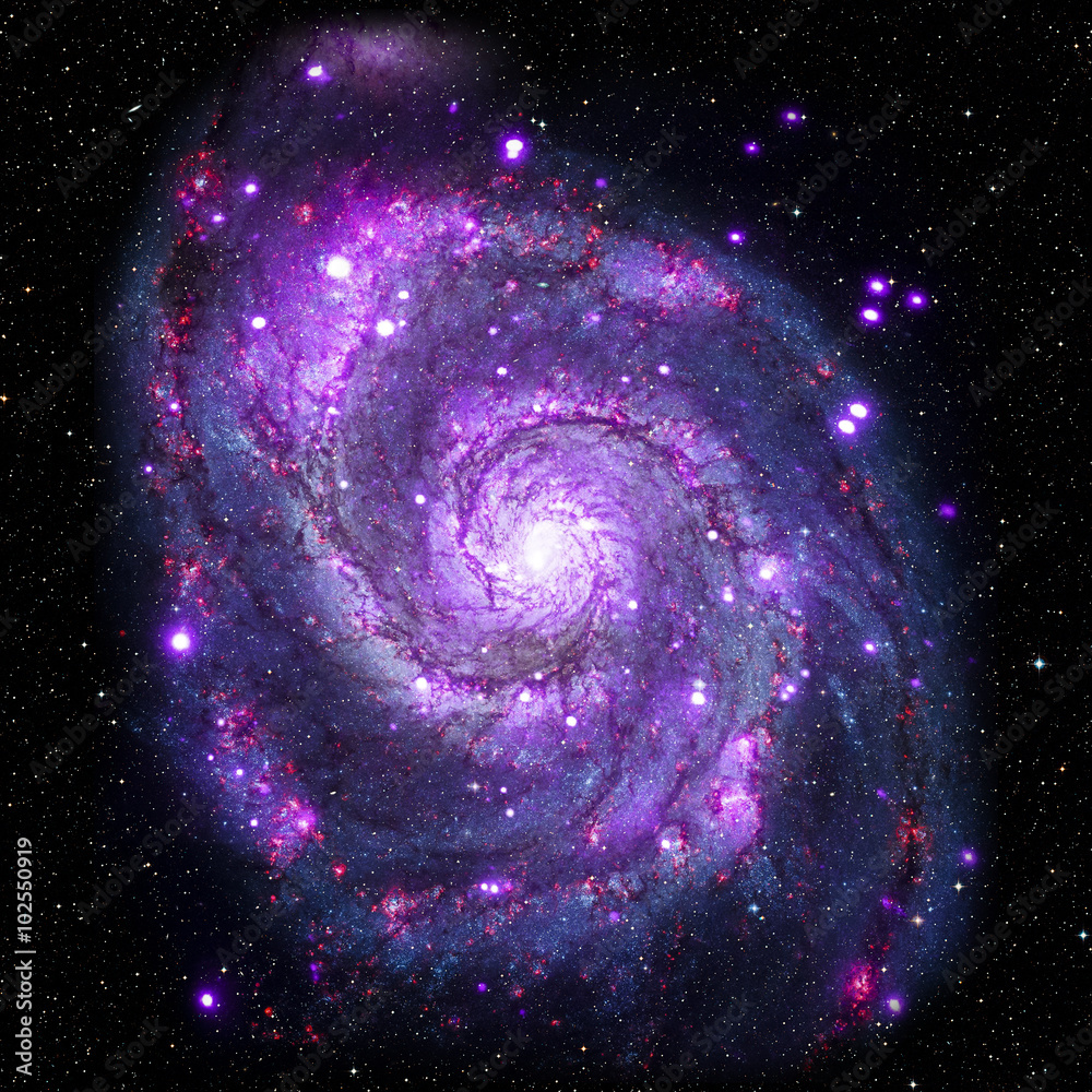 Wall mural view image of galaxy system isolated elements of this image furnished by nasa