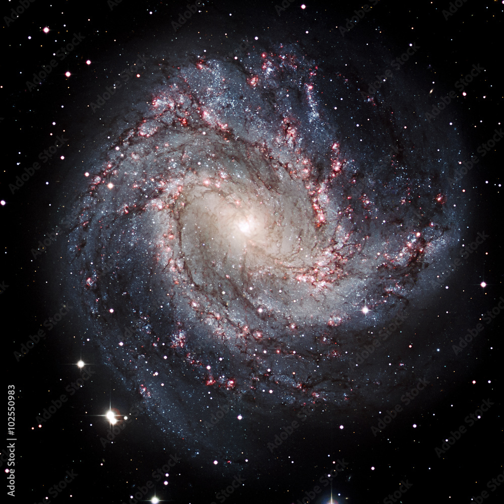 Wall mural view image of galaxy system isolated elements of this image furnished by nasa