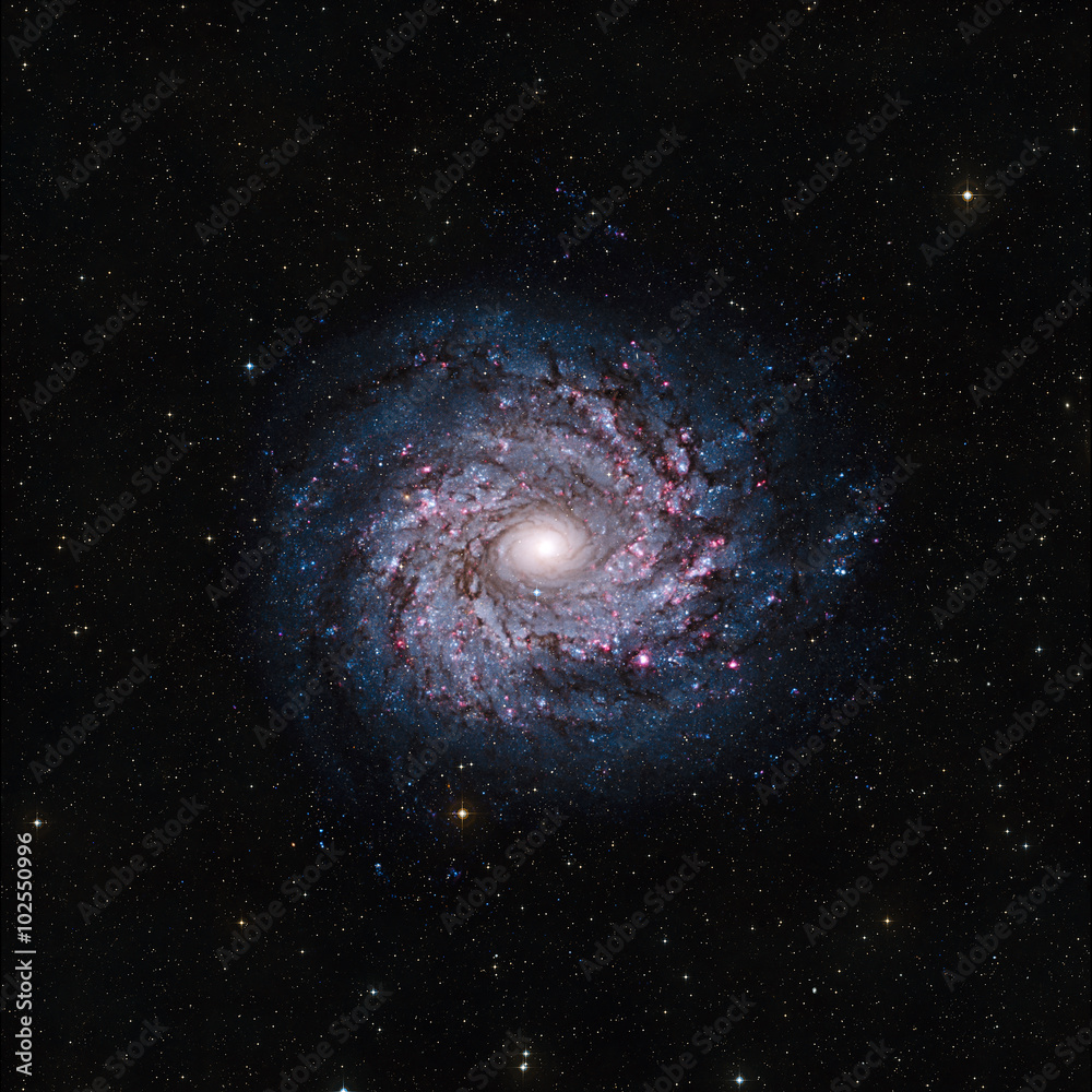 Wall mural view image of galaxy system isolated elements of this image furnished by nasa