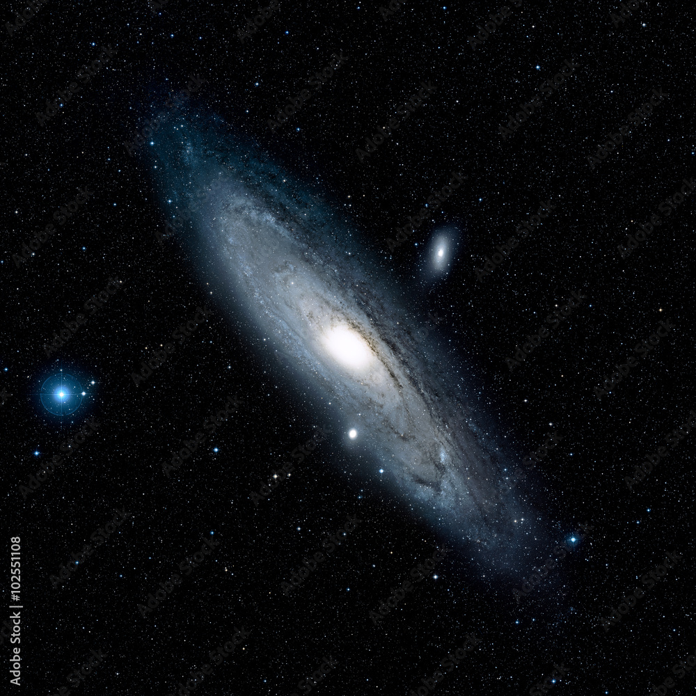Wall mural view image of galaxy system isolated elements of this image furnished by nasa