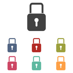 Lock icons set