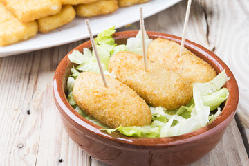 plate with croquetas