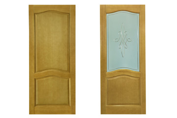 Interior doors on white background