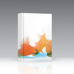 Front hard cover thick book, with abstract design