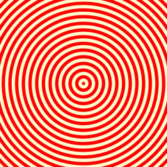 Red white round abstract vortex background. Hypnotic spiral wallpaper. Vector illustration