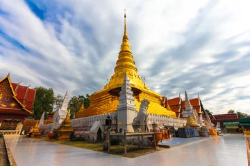 Fotobehang Wat Phra That Chae Haeng, Nan province, Thailand © akedesign