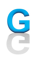 Alphabet of cutout stencil letters